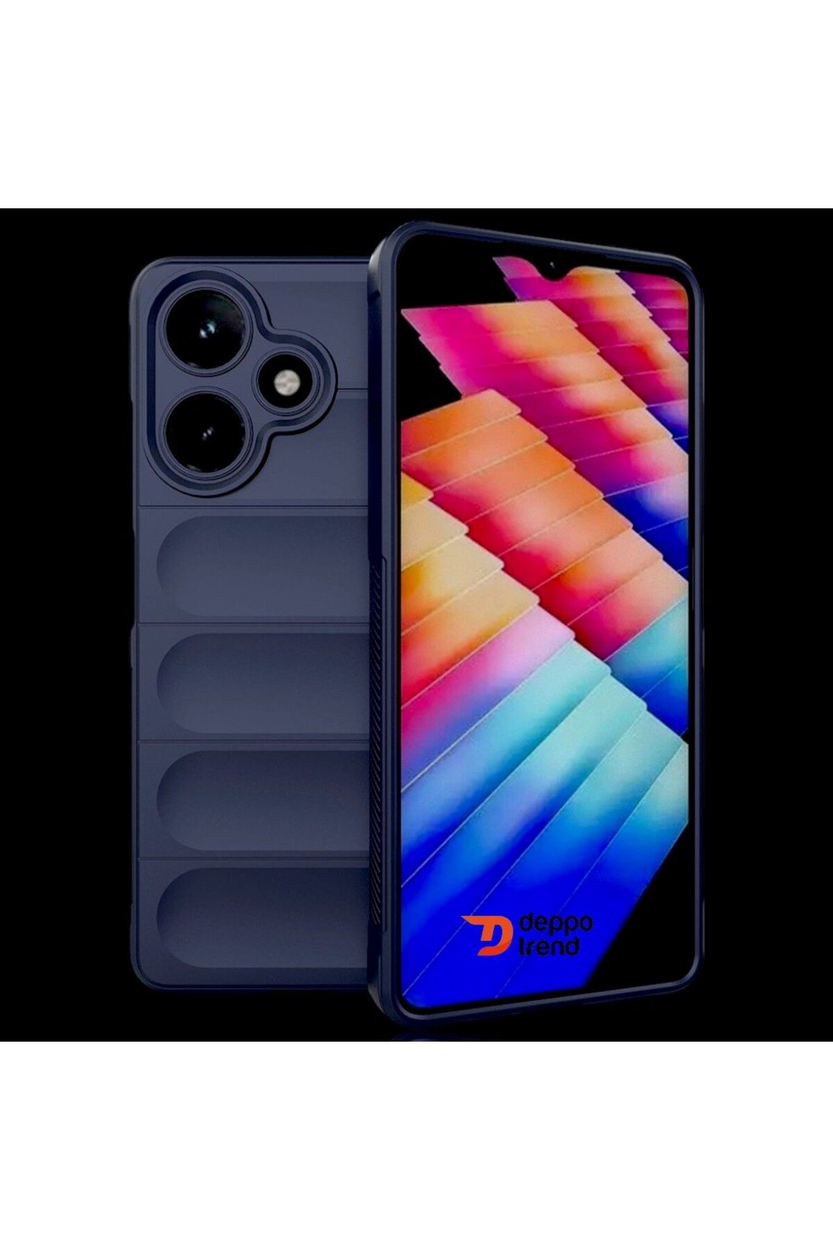 Deppo Trend İnfinix Hot 30 Uyumlu Kılıf Kamera Korumalı Darbe Emici Şık Tasarımlı Koruyucu Silikon Kapak