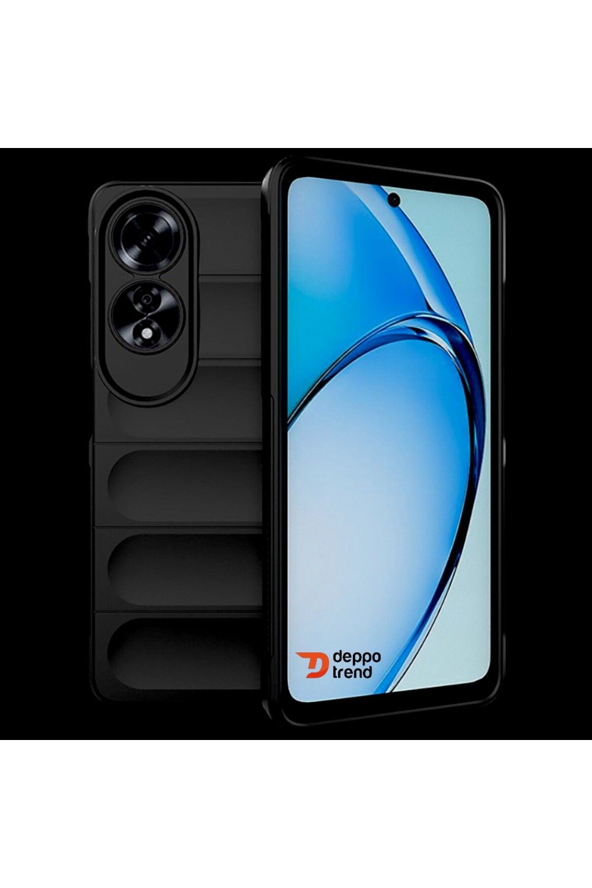 Deppo Trend Oppo A60 Uyumlu Kılıf Kamera Korumalı Darbe Emici Şık Tasarımlı Koruyucu Silikon Kapak