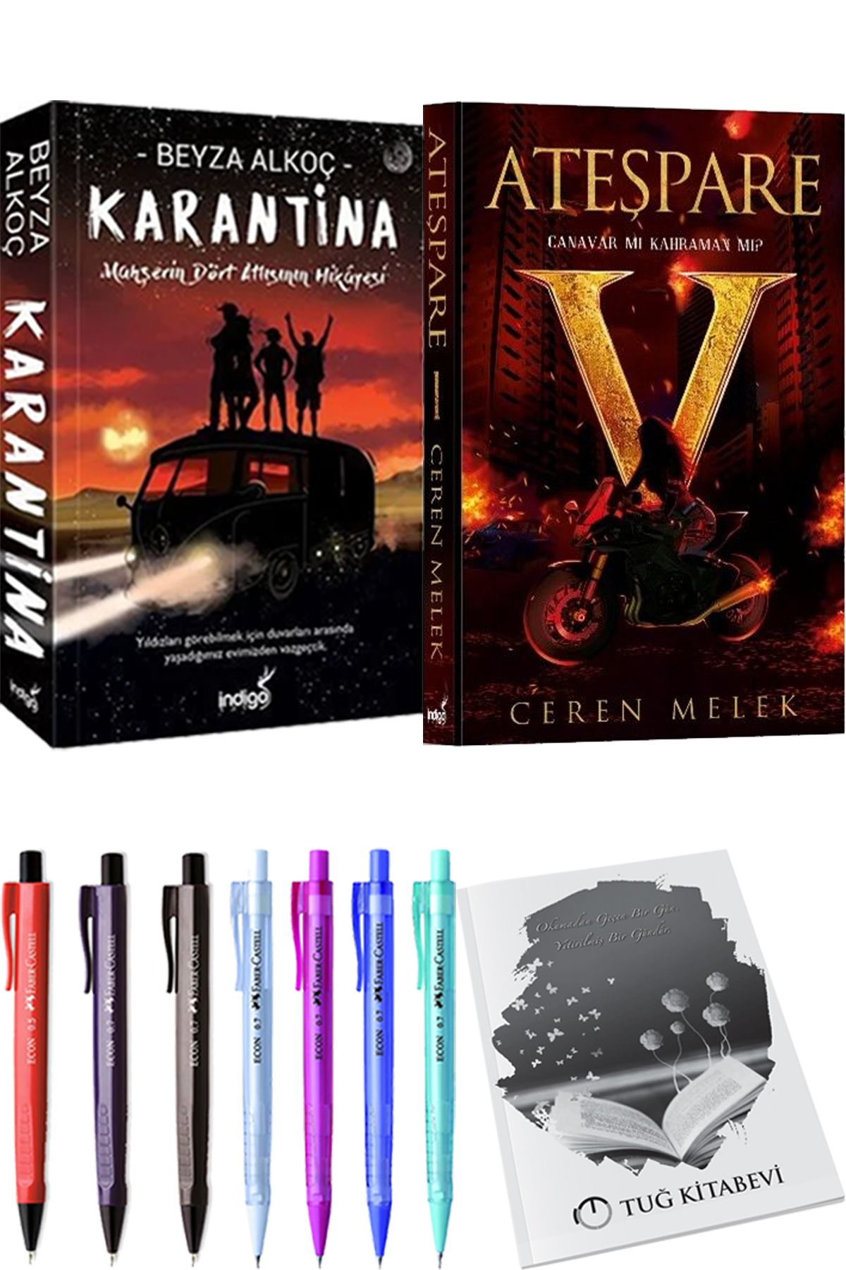 İndigo Kitap Karantina 1 Beyza Alkoç ve Ateşpare 1 Canavar mı Kahraman mı? + Hediyeli