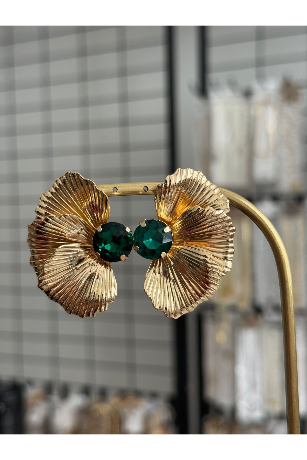 XUPING JEWELRY 18K gold Zirkon taşlı Çelik küpe paslanmaz kararmaz