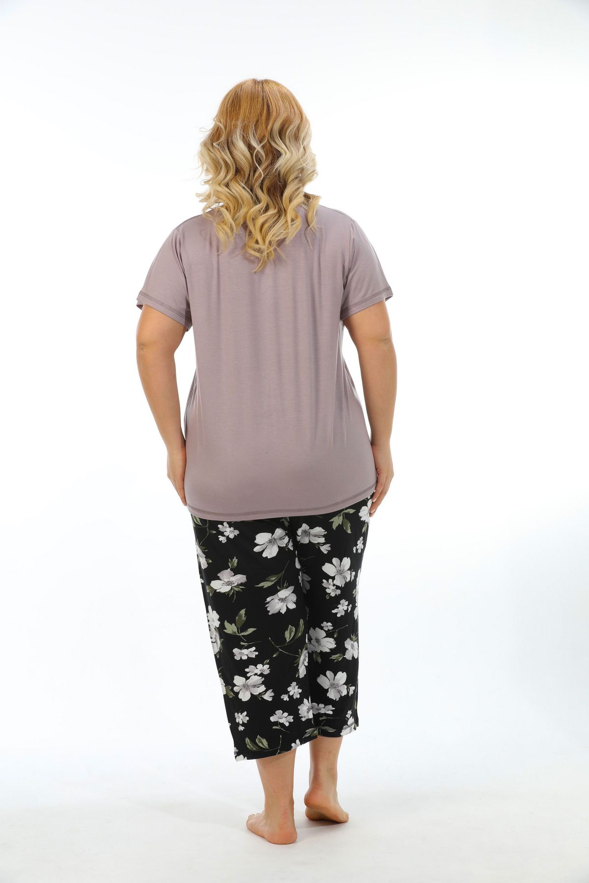 Etoile-Γυναικείο Κάπρι Σετ Πιτζάμες Bamboo Plus Size 74003 3