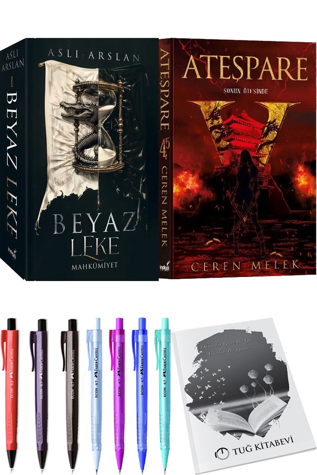 İndigo Kitap Beyaz Leke Mahkumiyet Aslı Arslan ve Ateşpare 4,5 Sonun Ötesinde + Hediyeli