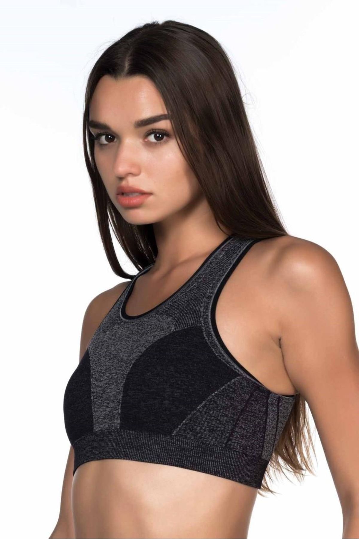 GiyimCity SİYAH Double Sporcu Büstiyer