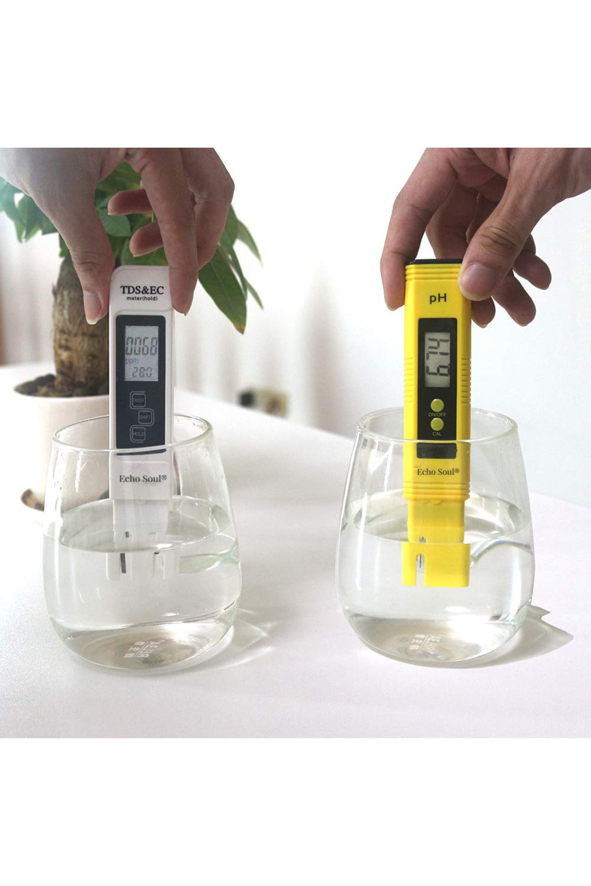 Echo Soul-Set of 2 Echo Soul® drinking water quality testers, 4 in 1, Digital verification 7