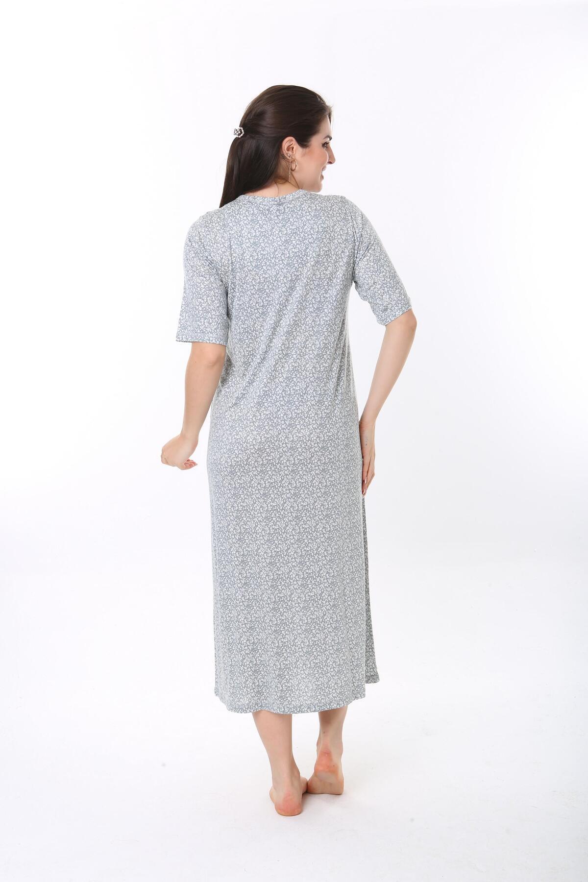 Etoile-Women's Bamboo Short Sleeve Dress Nightgown 72618 3