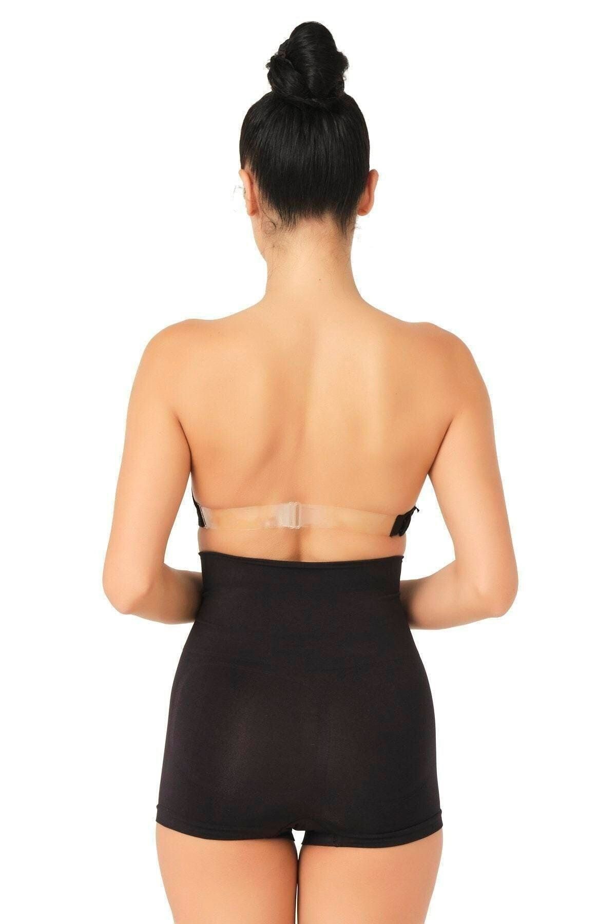 GiyimCity SİYAH Pantolon Double Korse