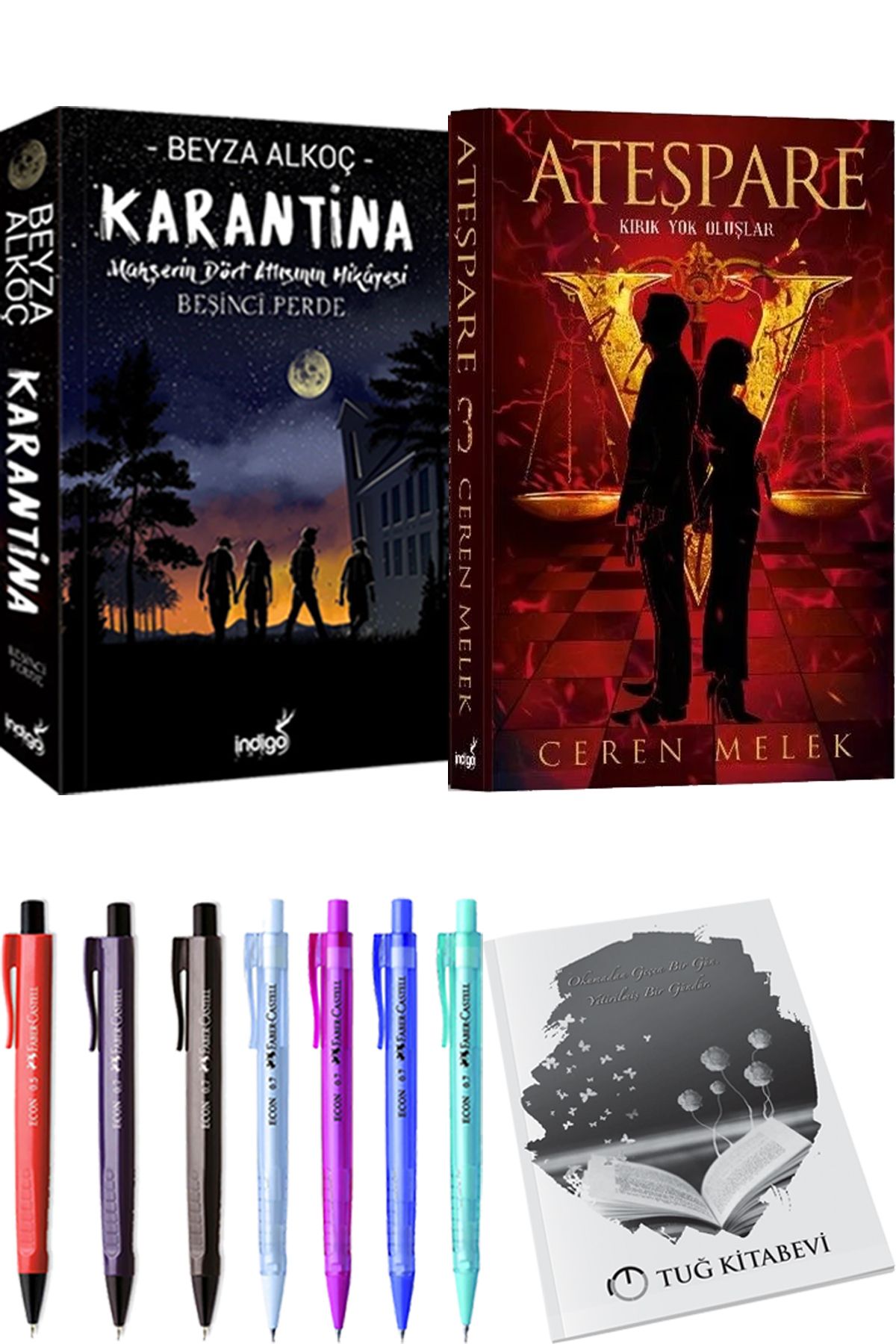 İndigo Kitap Karantina 5 Beyza Alkoç ve Ateşpare 3 Kırık Yok Oluşlar + Hediyeli