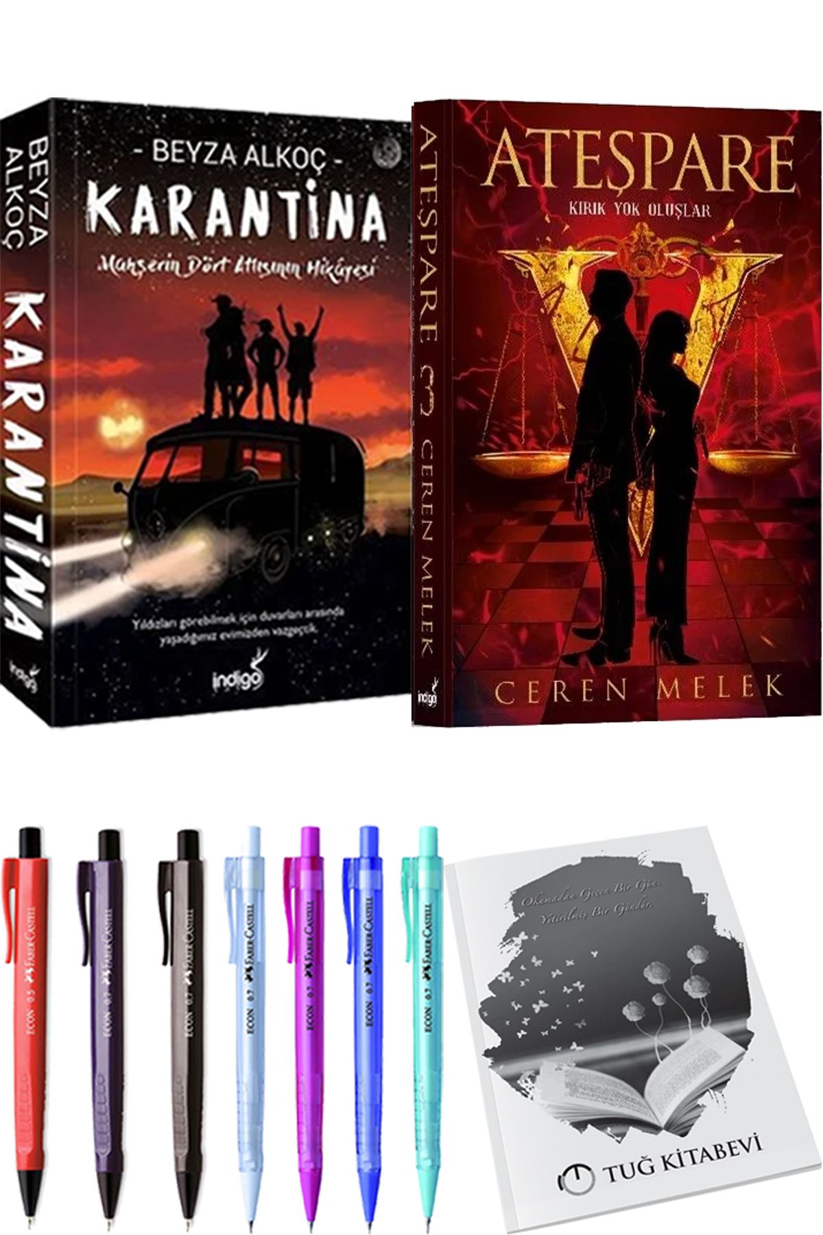 İndigo Kitap Karantina 1 Beyza Alkoç ve Ateşpare 3 Kırık Yok Oluşlar + Hediyeli