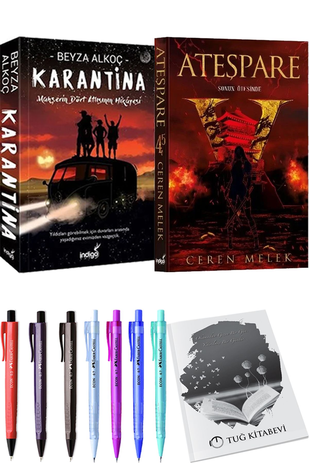 İndigo Kitap Karantina 1 Beyza Alkoç ve Ateşpare 4,5 Sonun Ötesinde + Hediyeli