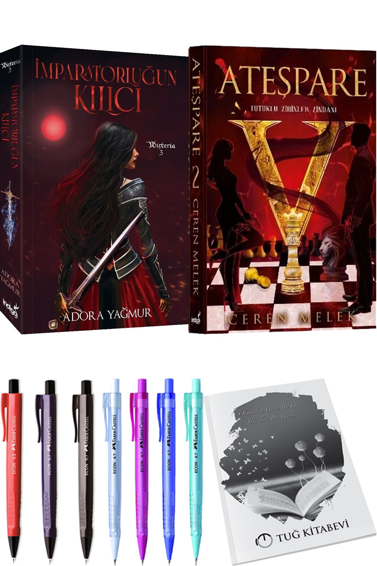 İndigo Kitap İmparatorluğun Kılıcı Adora Yağmur ve Ateşpare 2 Tutuklu Zihinler Zindanı + Hediyeli