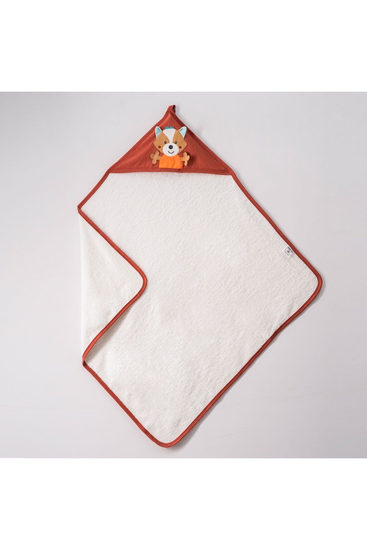 Asya Yaz Unisex Tilki Kapşonlu Bebek Havlu 80x80 CM