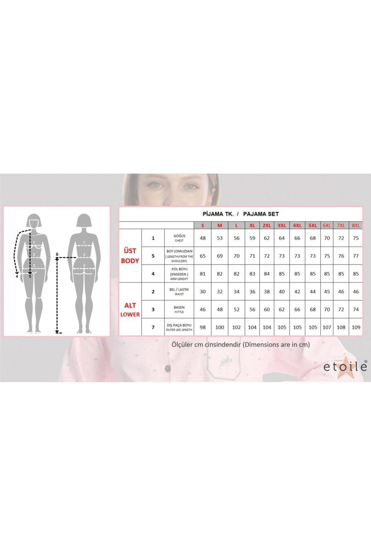 Etoile-Σετ γυναικείες πιτζάμες Bamboo Plus Size 4