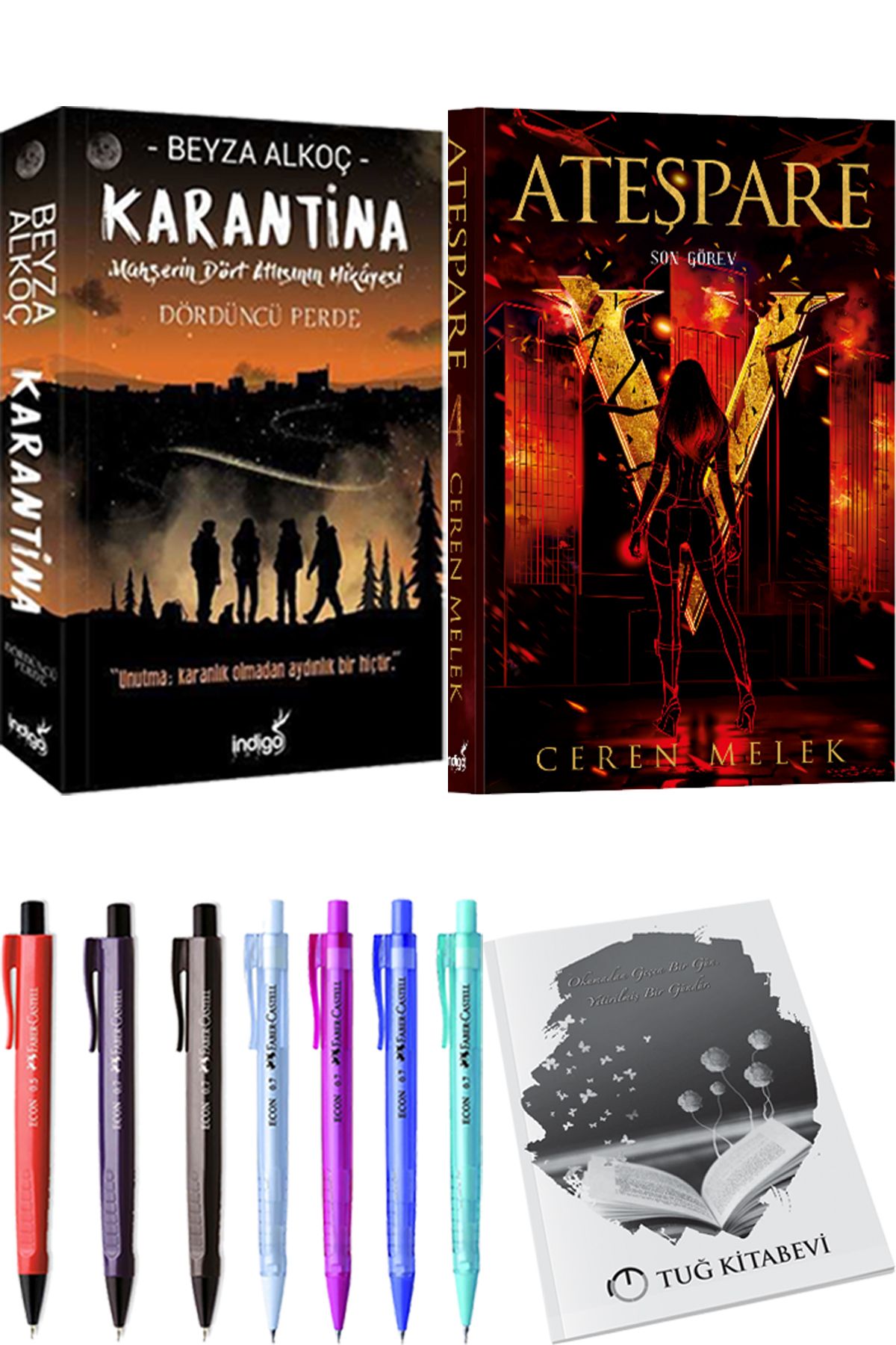 İndigo Kitap Karantina 4 Beyza Alkoç ve Ateşpare 4 Son Görev + Hediyeli