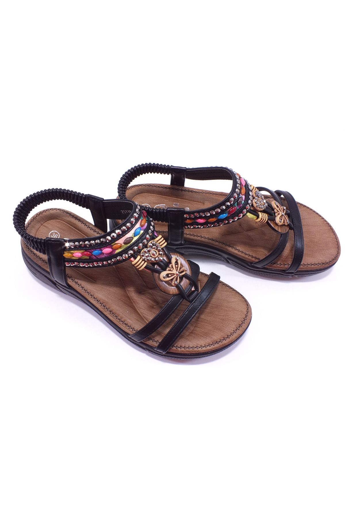 Guja 25Y154-2 Taşlı Sandalet ( KALIBI 1 NUMARA KÜÇÜKTÜR )