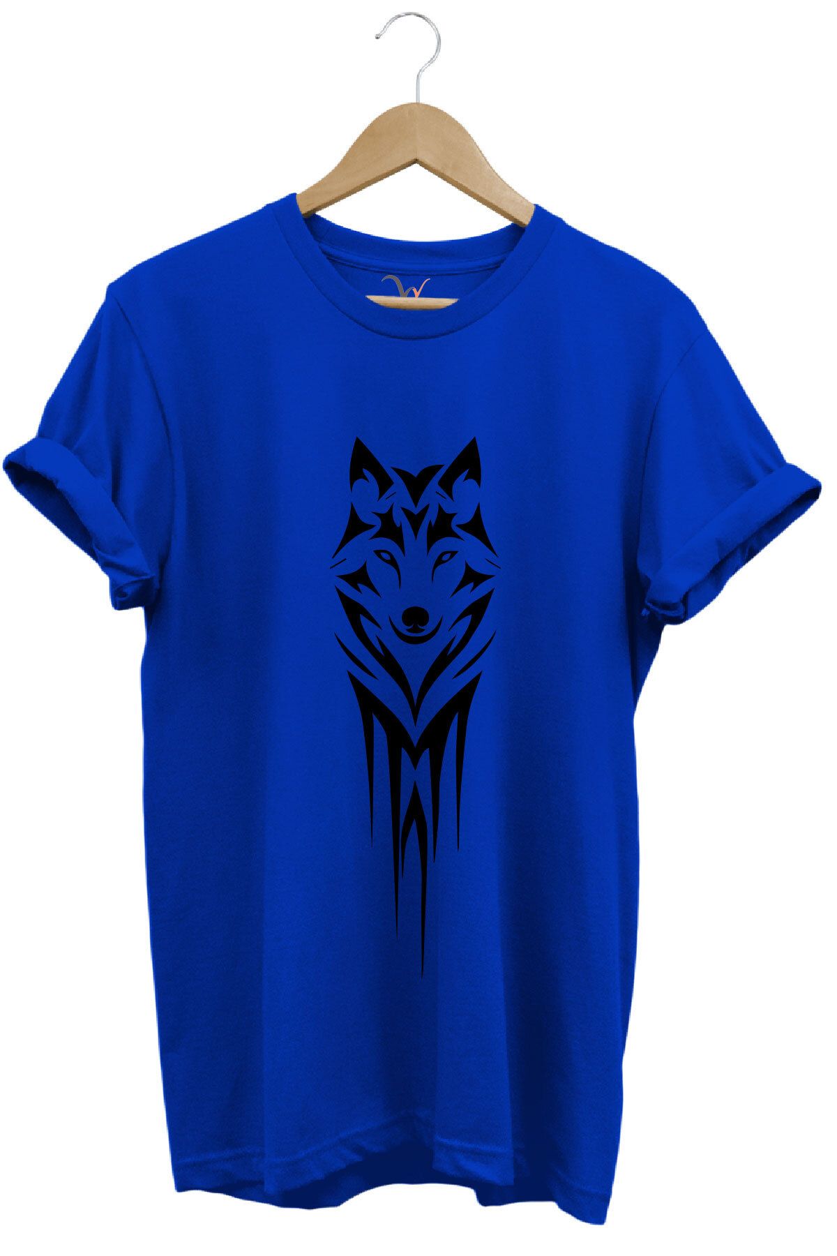 MODA Kurt Baskılı %100 Pamuk Bisiklet Yaka Basic T-shirt