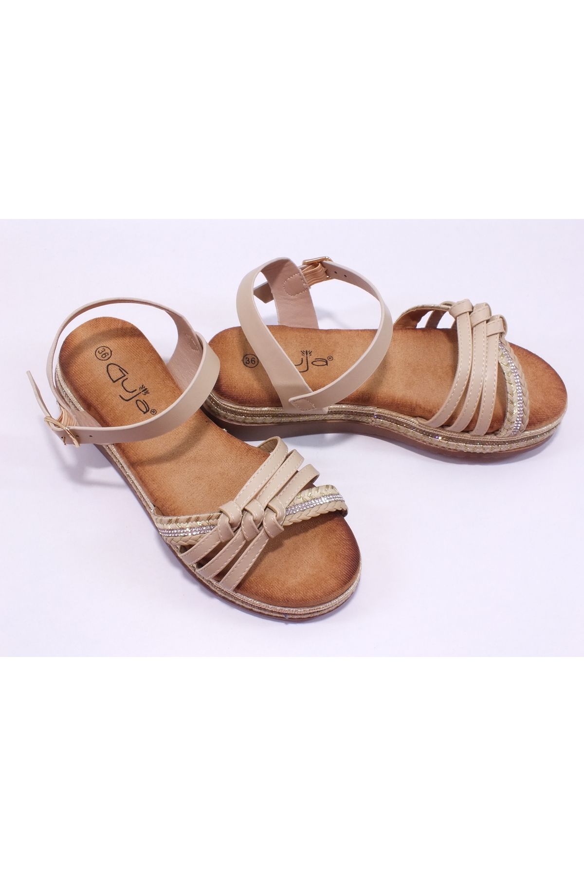 Guja 25Y172-1 Burmalı Sandalet ( KALIBI 1 NUMARA KÜÇÜKTÜR )