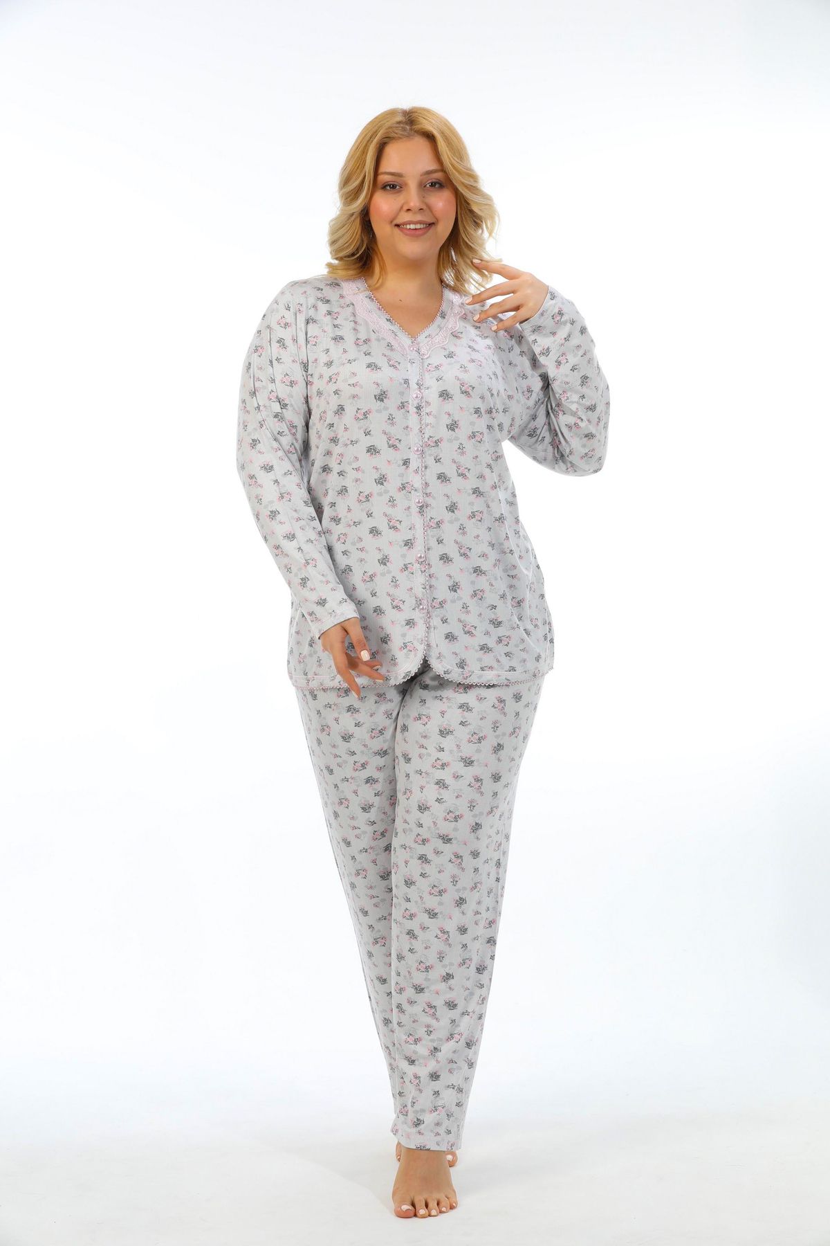 Etoile-Σετ γυναικείες πιτζάμες Bamboo Plus Size 1