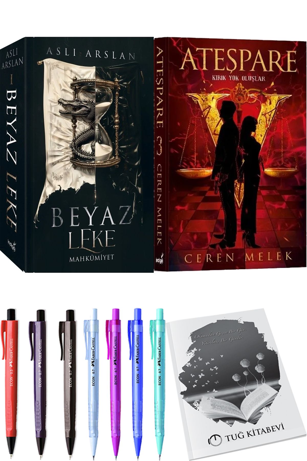 İndigo Kitap Beyaz Leke Mahkumiyet Aslı Arslan ve Ateşpare 3 Kırık Yok Oluşlar + Hediyeli