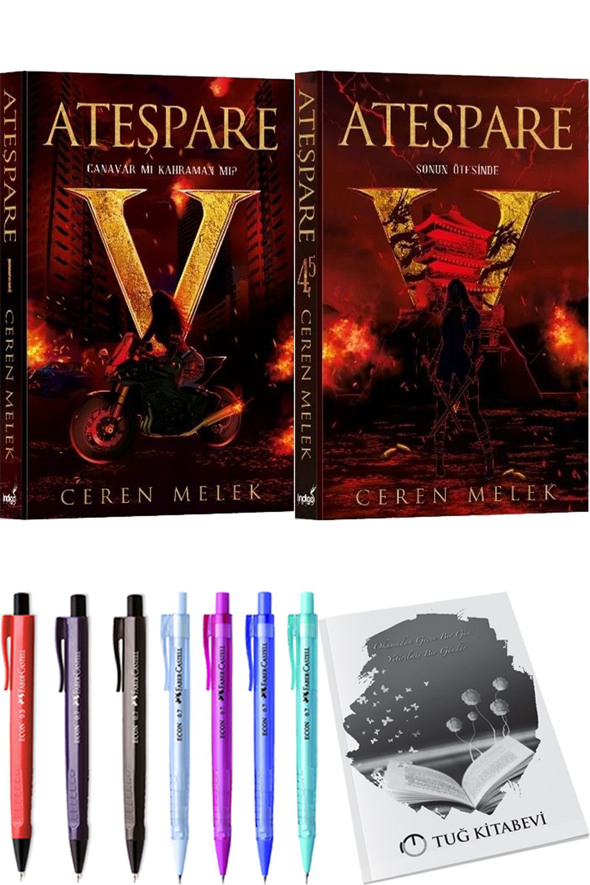 İndigo Kitap Ateşpare 1 Canavar mı Kahraman mı? Ceren Melek ve Ateşpare 4,5 Sonun Ötesinde + Hediyeli