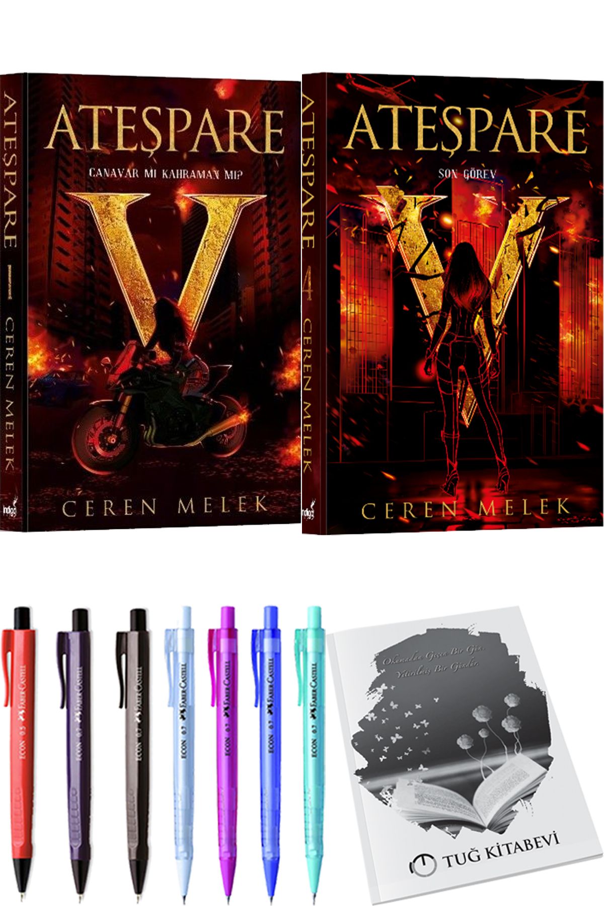 İndigo Kitap Ateşpare 1 Canavar mı Kahraman mı? Ceren Melek ve Ateşpare 4 Son Görev + Hediyeli