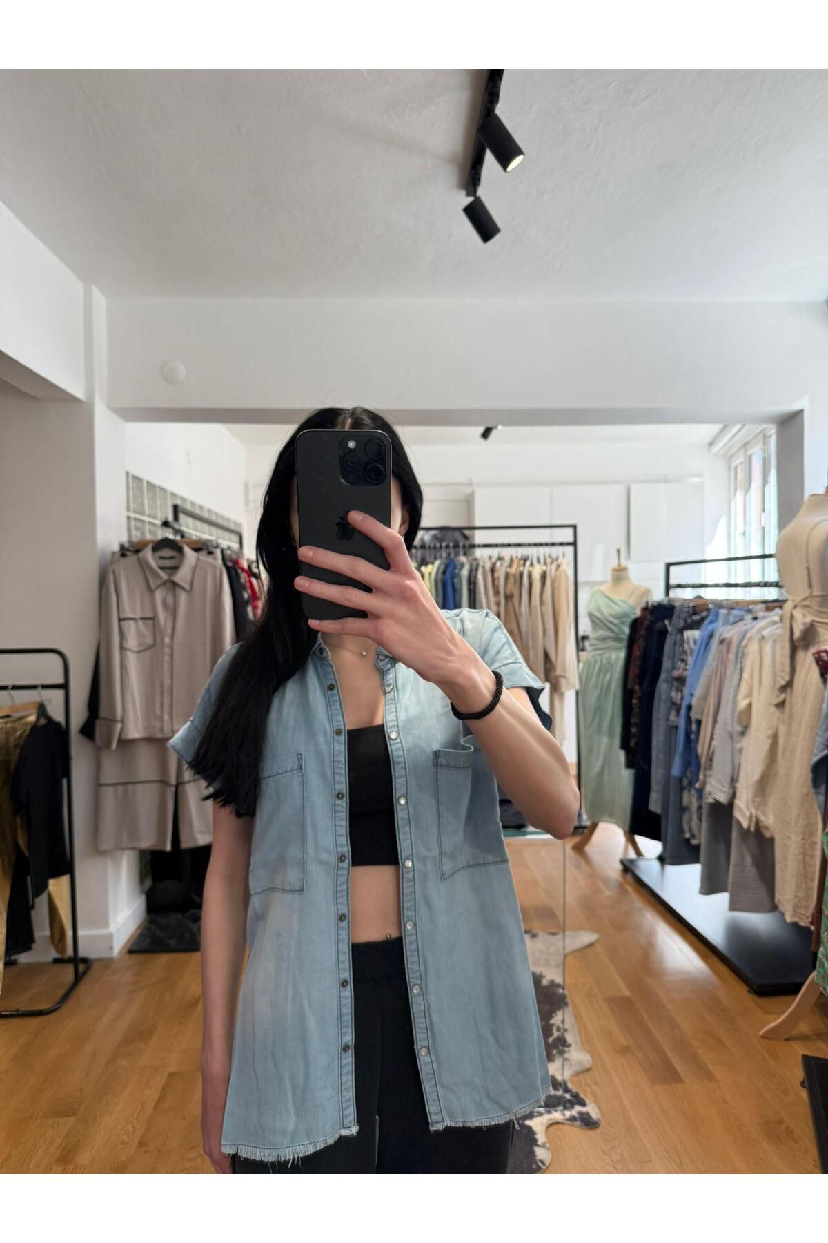 Bemore34 ÇIT ÇITLI JEAN GÖMLEK