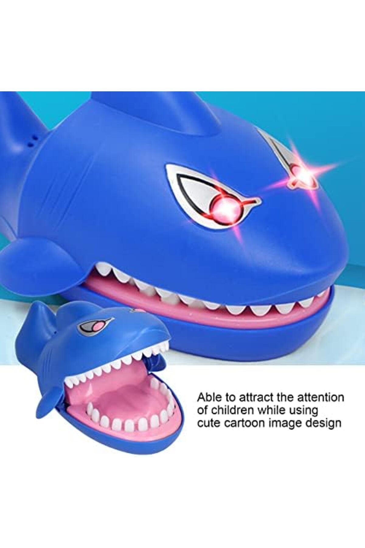Others-Shark Bite Finger Toy, Sharks Tricky Toy for Scaring, Bite Game Biting Finger Pressing Shark 8