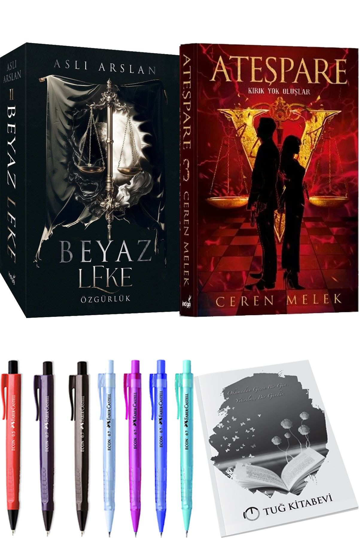 İndigo Kitap Beyaz Leke 2 Özgürlük Aslı Arslan ve Ateşpare 3 Kırık Yok Oluşlar + Hediyeli