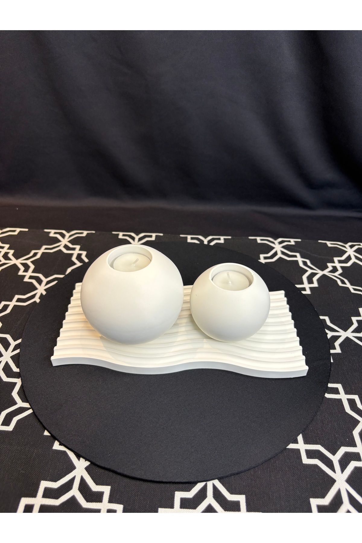 Home Tealight Mumluk Tepsi ile Beraber