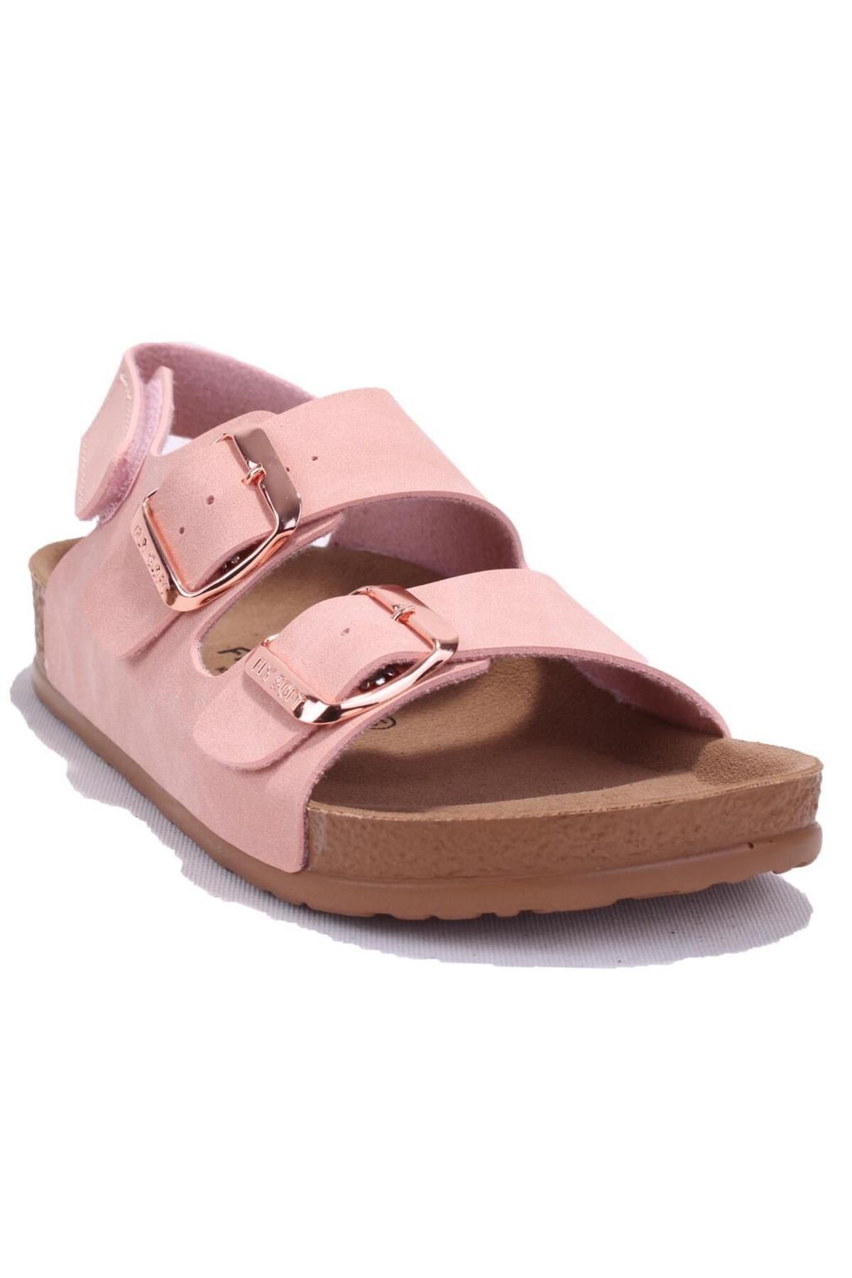 FLY SOFT S961 Pembe Ortopedik Günlük Kız Çocuk Spor Sandalet