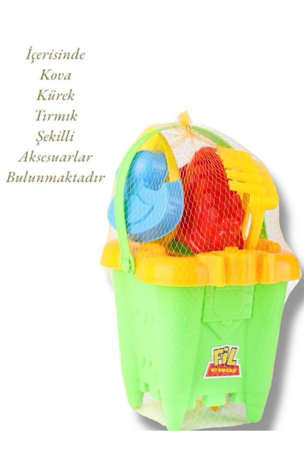 SAZE NZM-202 Kova Tırmık Seti Oyuncak Plaj Ekipmanları