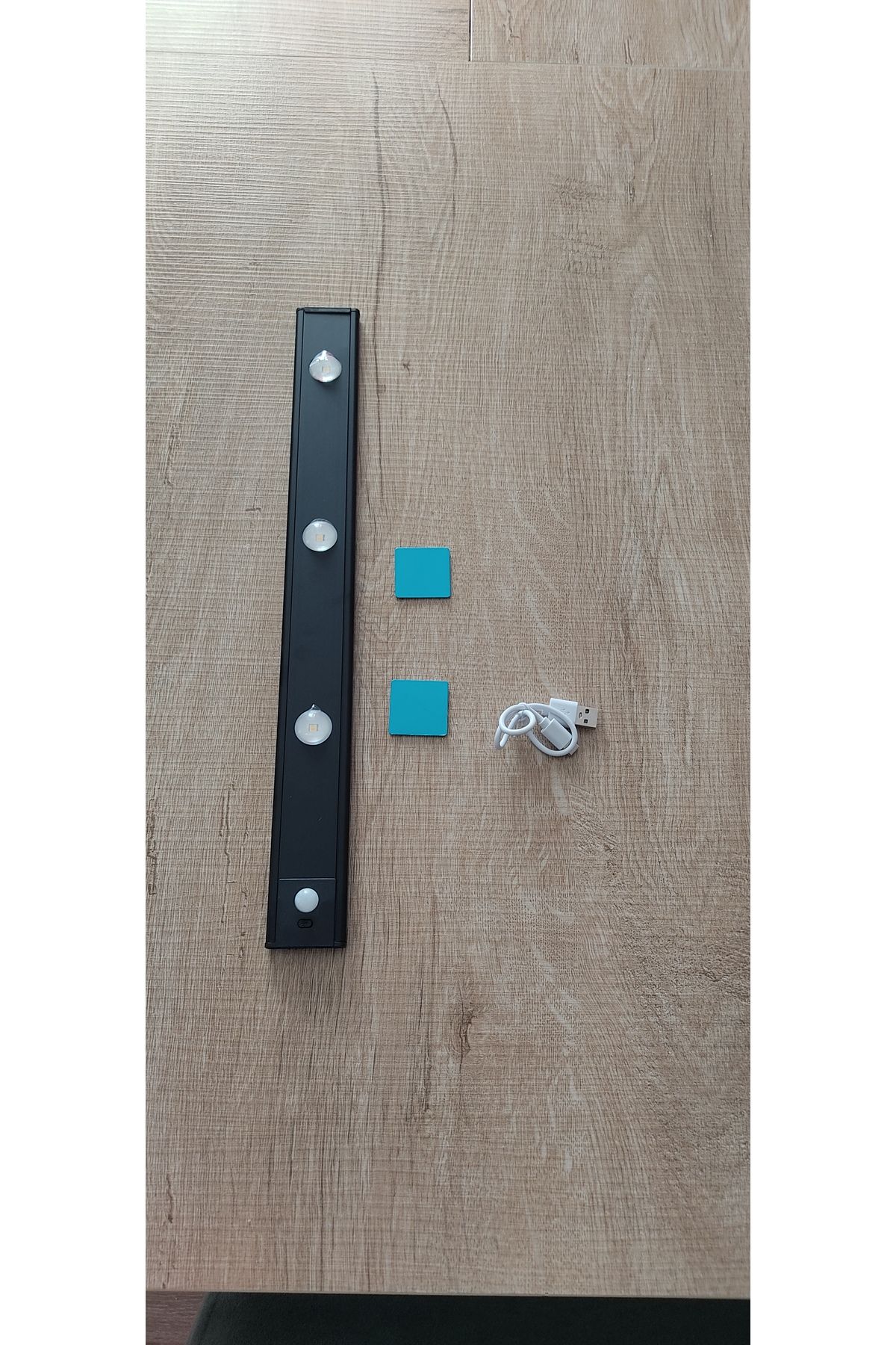 Cata Sensörlü USB Şarjlı Dimlenebilir 3 Renk Modlu mıknatıslı Gardolap Mutfak Tezgahüstü led lamba