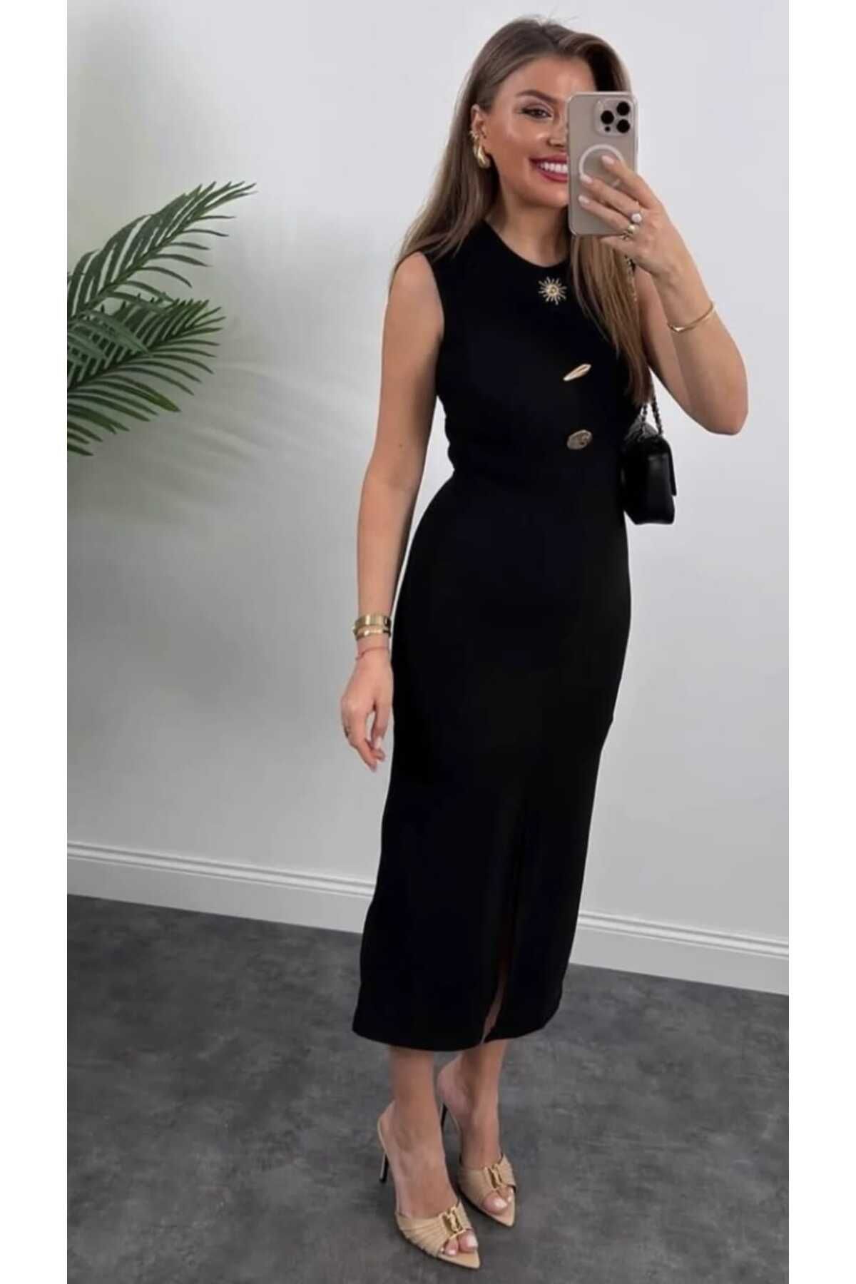 NÜANS MODA fitilli elbise