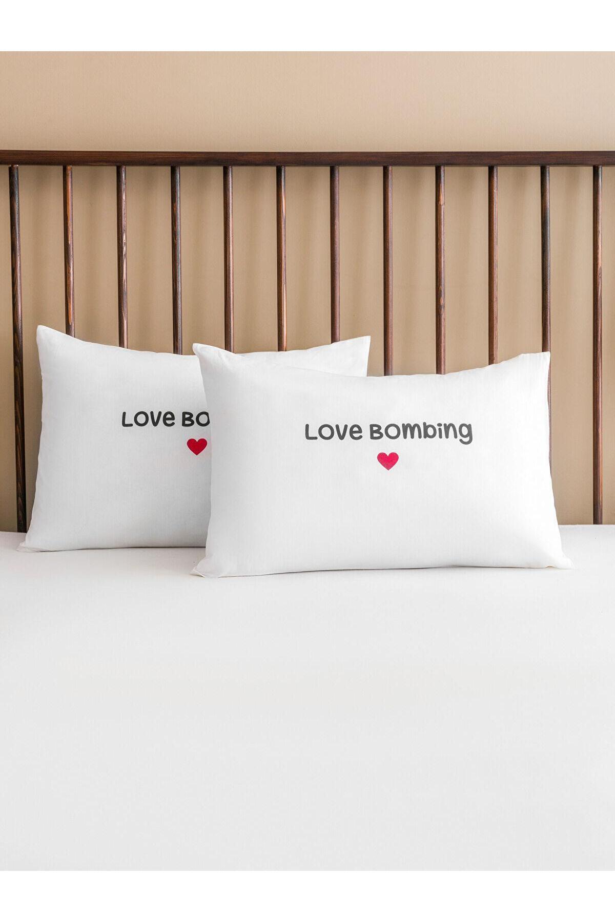 LC Waikiki-Lcw Home Heart Printed Pillow Case 2 Pcs 50X70 cm (S5) 2