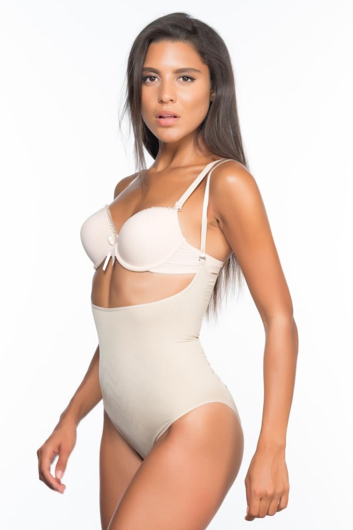 GiyimCity TEN Göğüsü Açık Desenli Body Korse