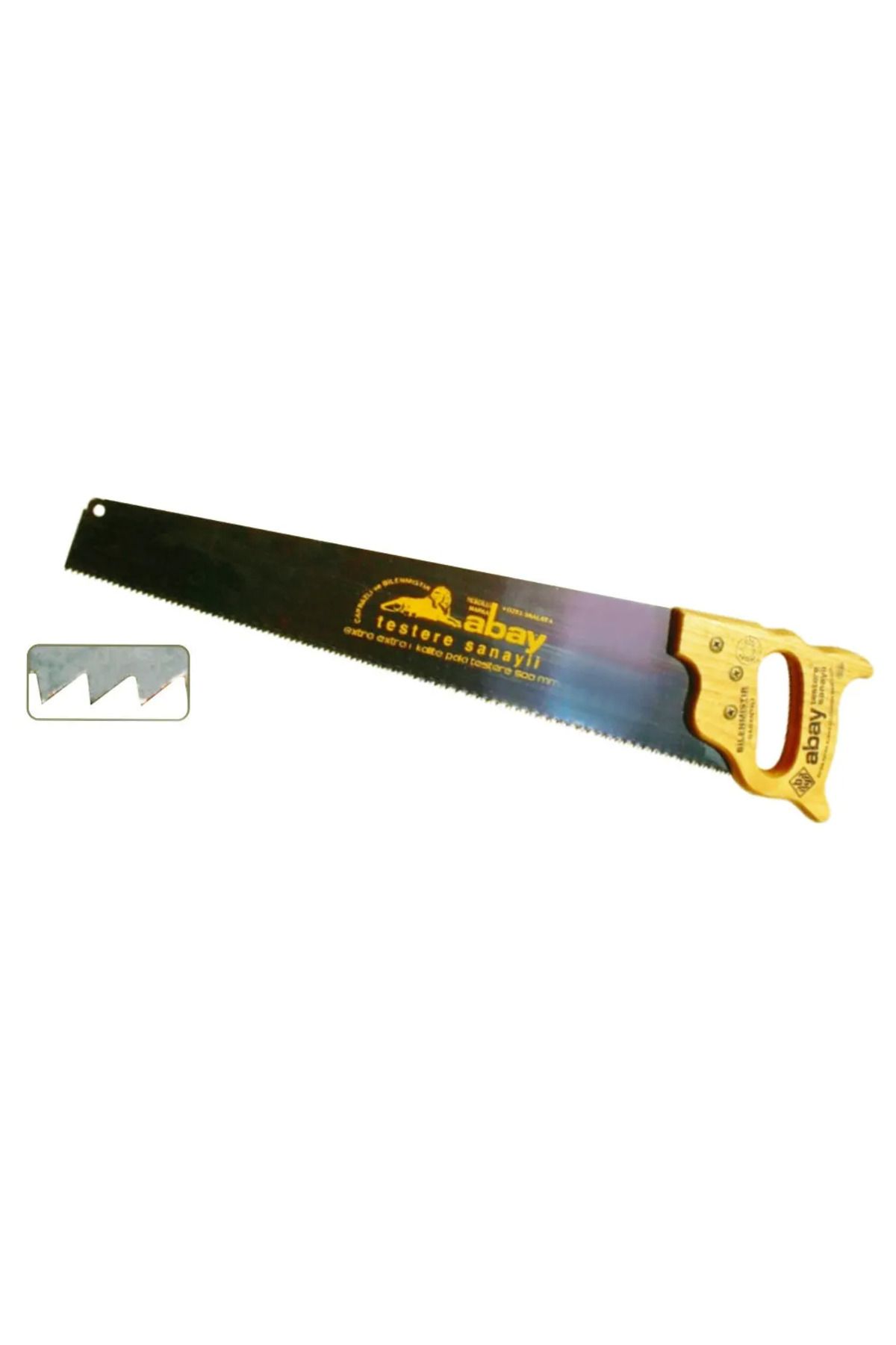 demila Alçıpan Mavi Çelik Pala Testere 50 Cm - Ahşap Sap - MLA6161-9827