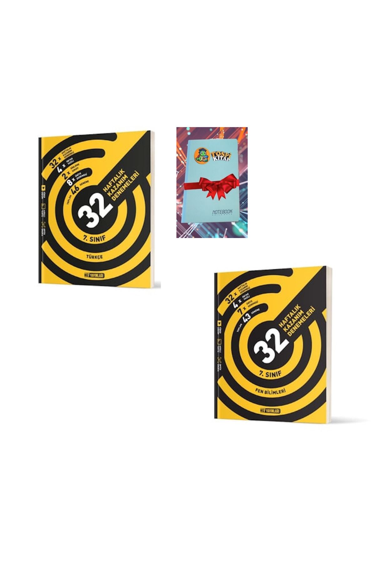 Karma Kitaplar 7. Sınıf FEN BİLİMLERİ + TÜRKÇE Haftalık Deneme ( DEFTER HEDİYE)