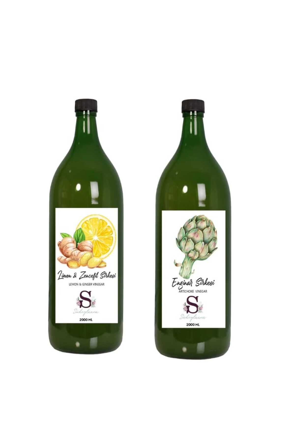 Süheylaana Doğal Limon & Zencefil Sirkesi 2000 Ml - Doğal Enginar Sirkesi 2000 Ml
