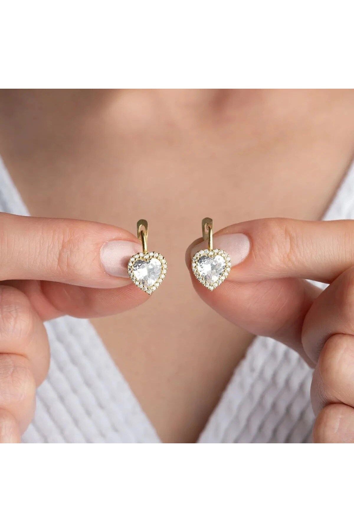 beonejewelry ZİRKON TAŞLI KALP KOLYE | 925 GÜMÜŞ
