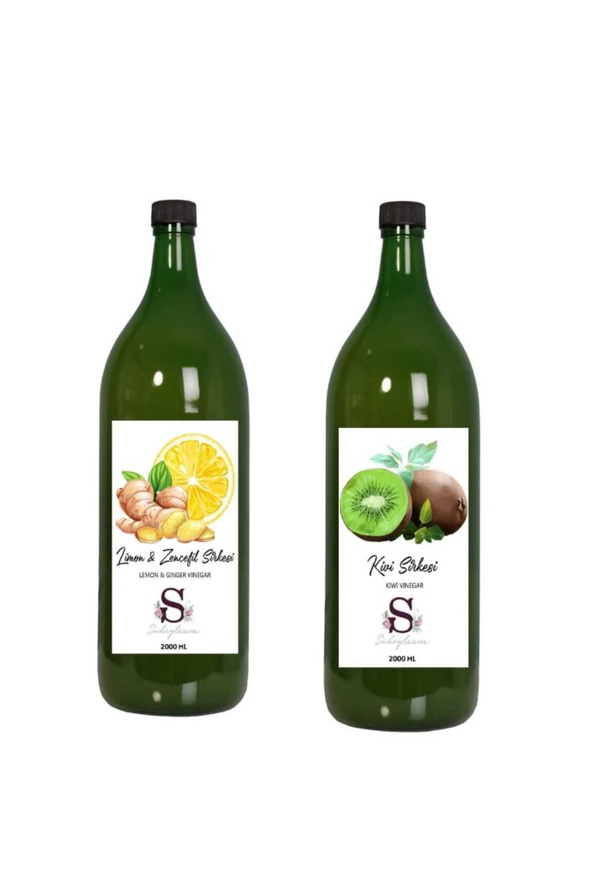 Süheylaana Doğal Limon & Zencefil Sirkesi 2000 Ml - Doğal Kivi Sirkesi 2000 Ml