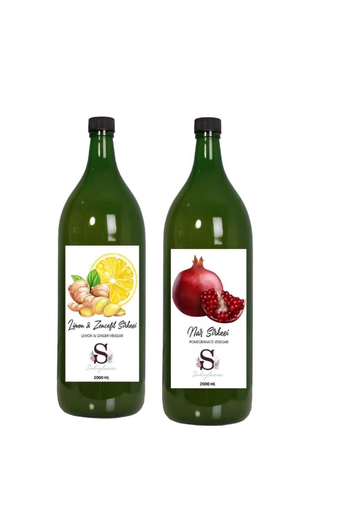 Süheylaana Doğal Limon & Zencefil Sirkesi 2000 Ml - Doğal Nar Sirkesi 2000 Ml