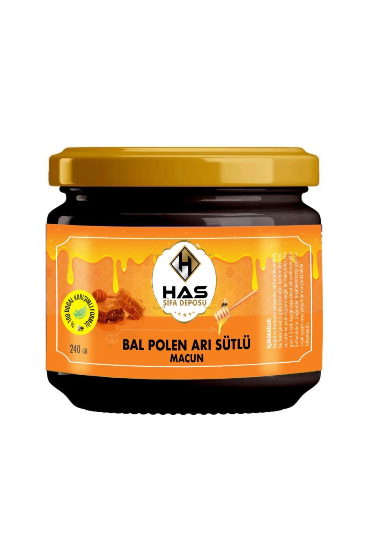 Has Şifa Deposu Propolis Macunu I Arı Sütü Bal Ve Polenli Macun 240 Gr
