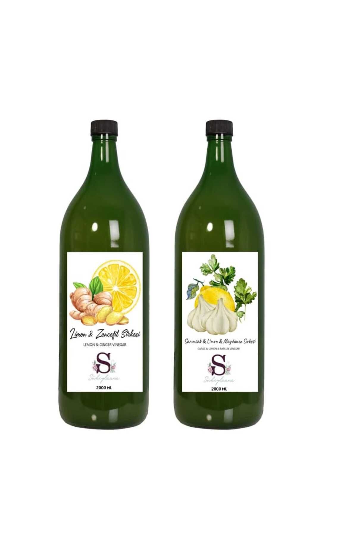 Süheylaana Doğal Limon & Zencefil Sirkesi 2000Doğal Sarımsak Limon Maydanoz Sirkesi 2000 Ml