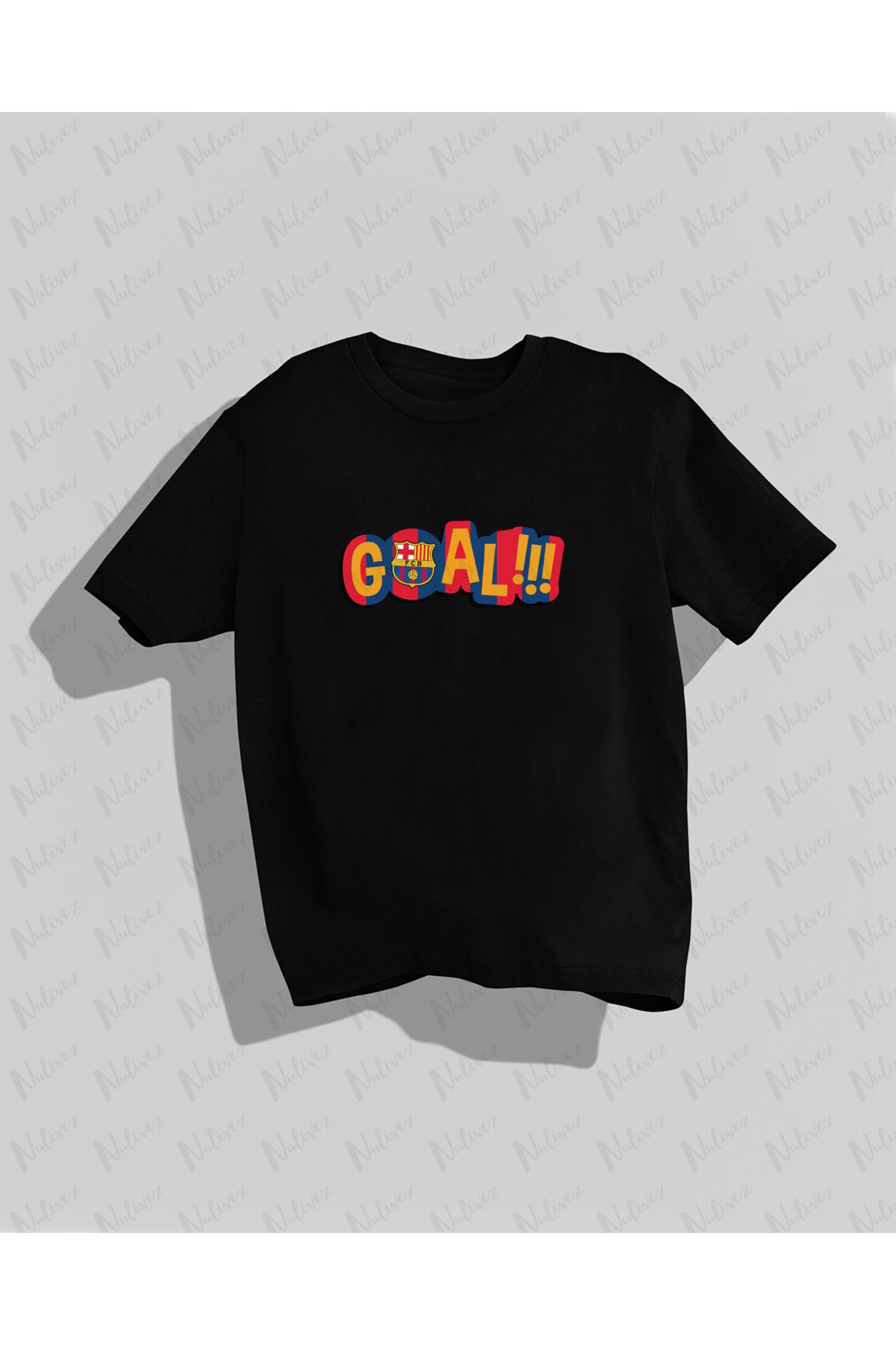 Nulivez Barcelona Tasarımı Baskılı Yüksek Kalite Kompakt Unisex Oversize T-Shirt