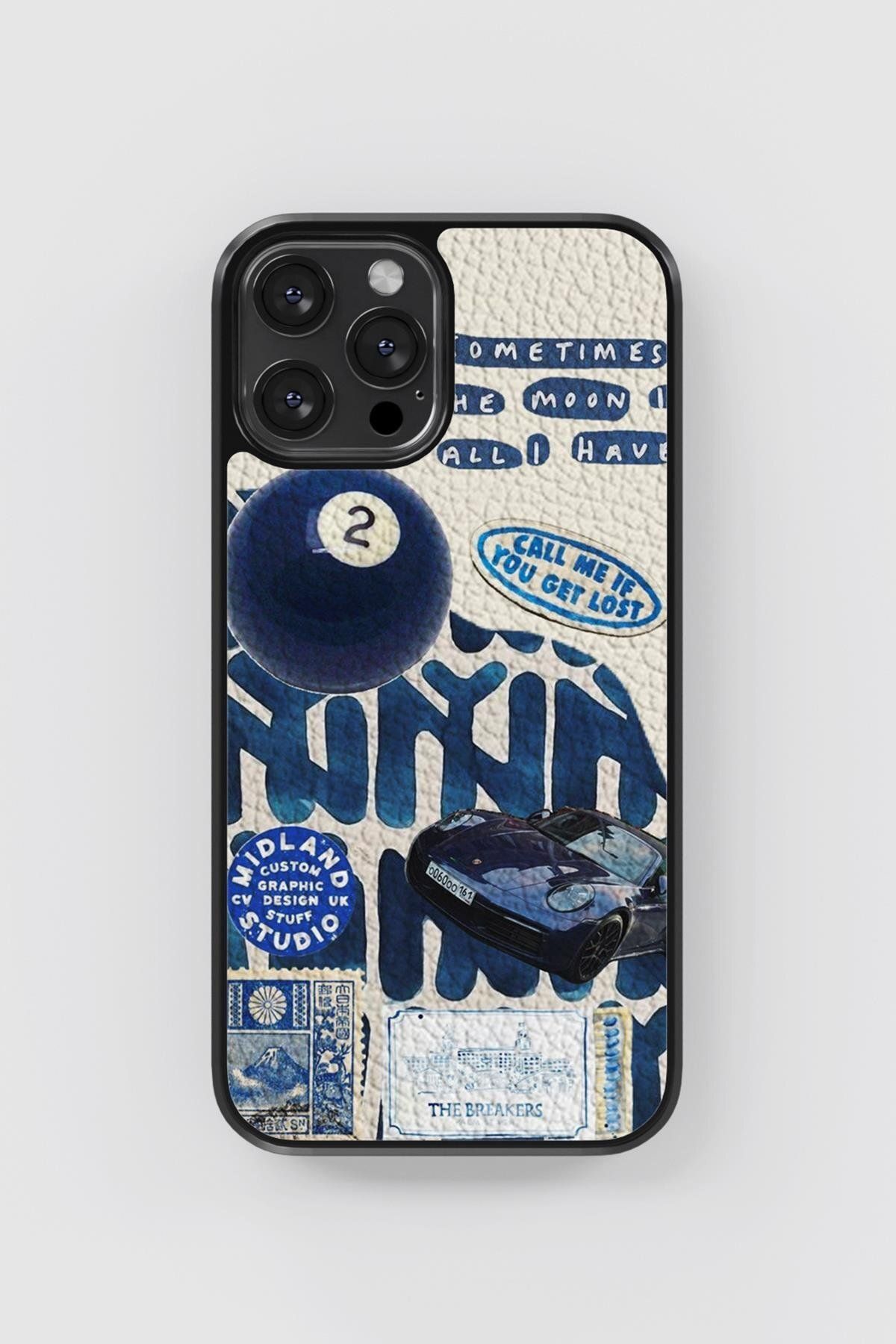 No28studio Blue Deri Telefon Kılıfı