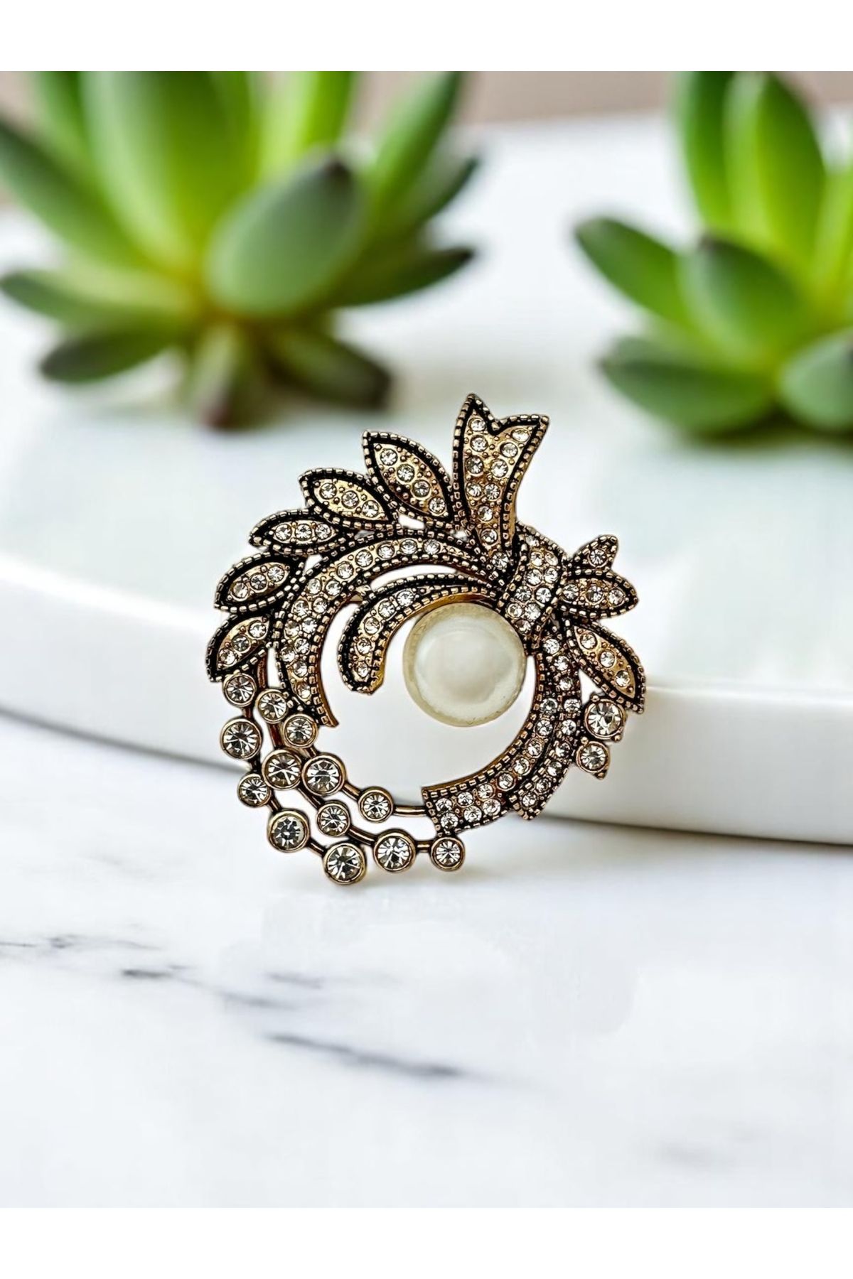 FUYA JEWELLERY Taşlı Broş