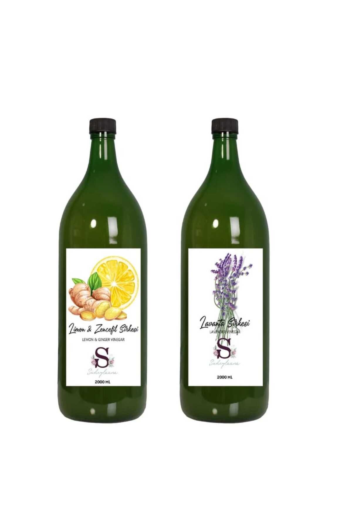 Süheylaana Doğal Limon & Zencefil Sirkesi 2000 Ml - Doğal Lavanta Sirkesi 2000 Ml