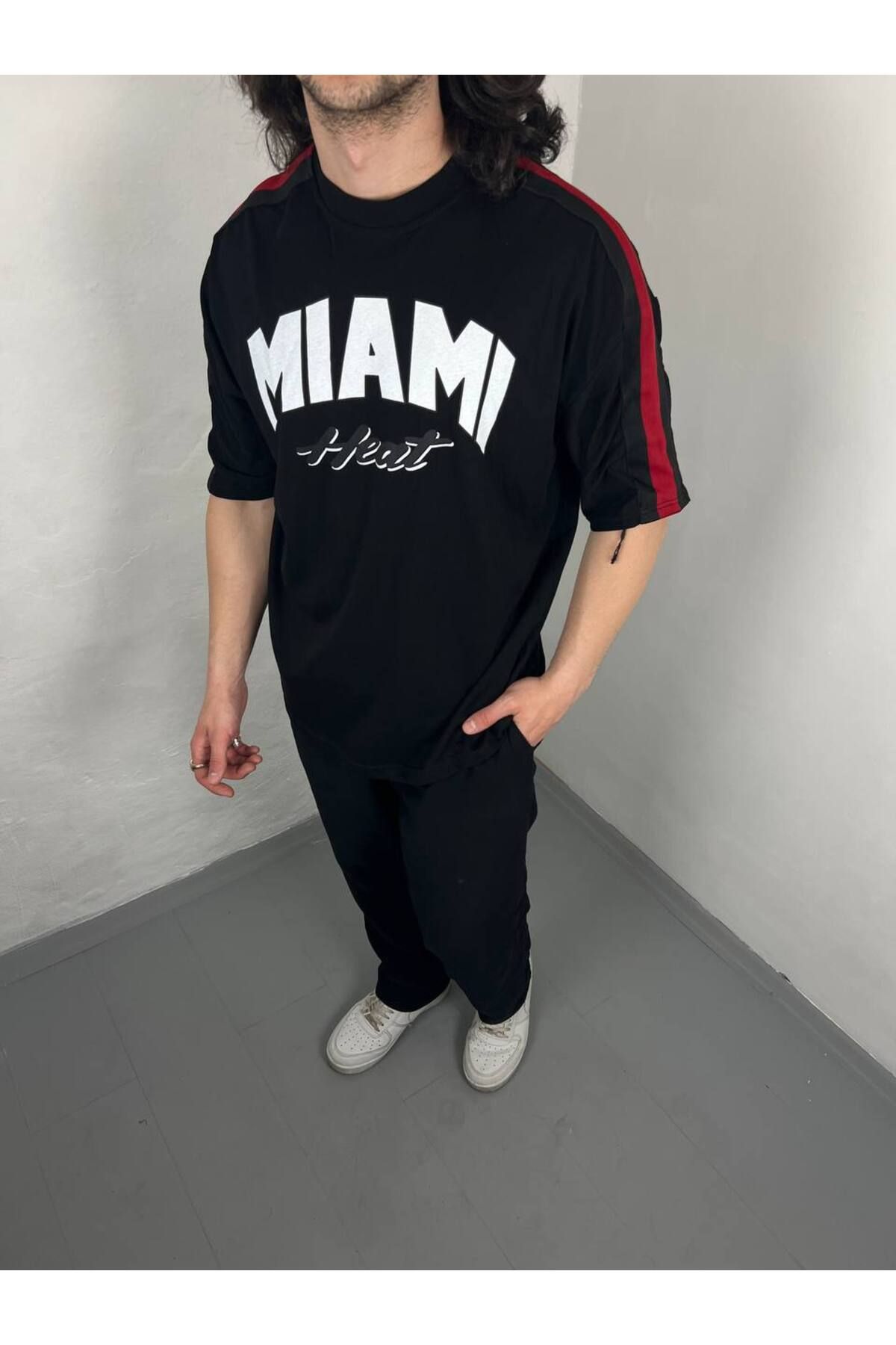 OVERİSE Heat Baskı Detay Oversize Unisex Tshirt