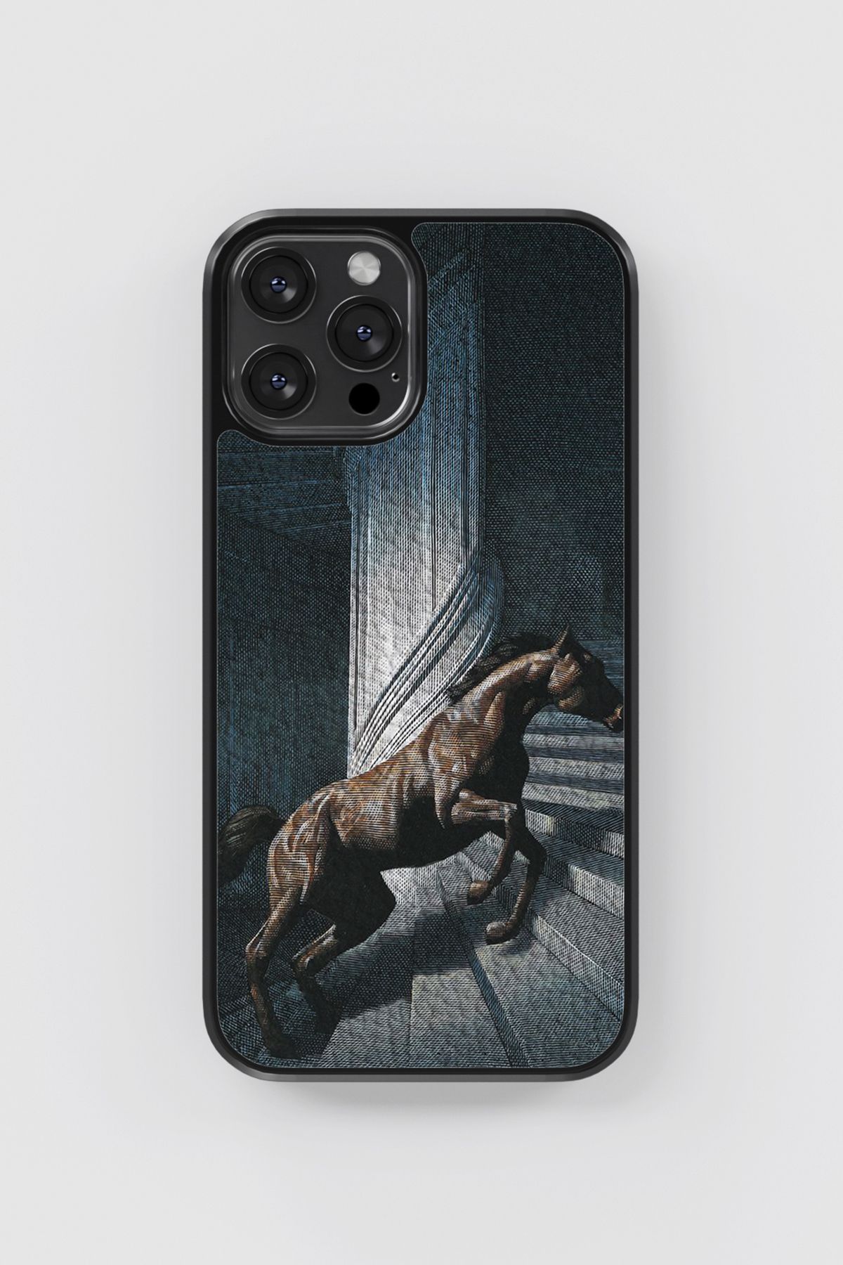 No28studio Dark Horse Deri Telefon Kılıfı
