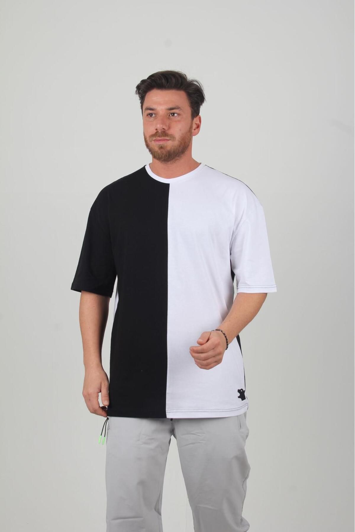 serval Oversize Siyah T-Shirt Kaliteli Kumaş Ferah Tasarım