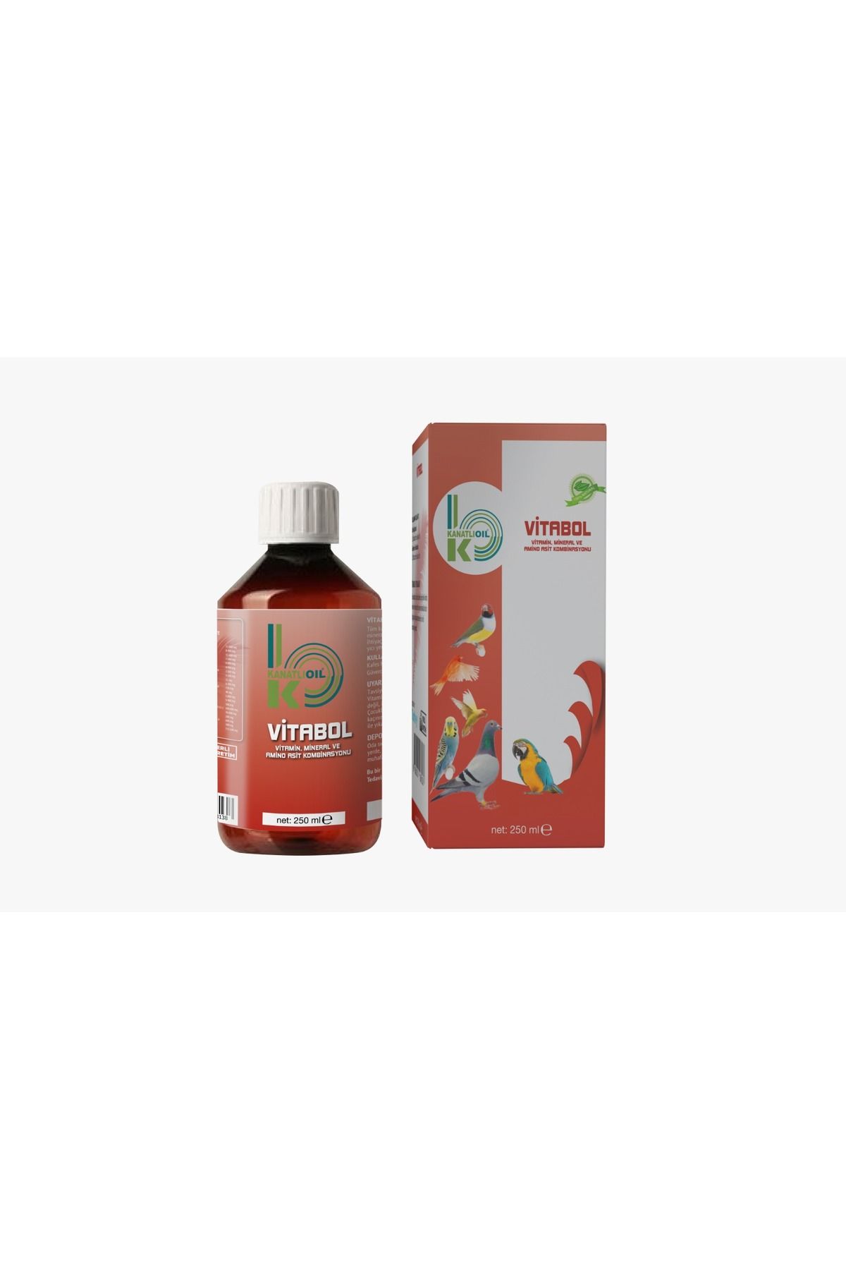 Kanatlı Oil Vitabol Multi Vitamin Mineral Amino Asit Kombinasyonu 250 ml